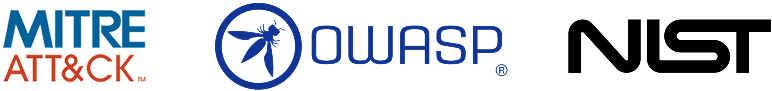 logos mitre owasp y nist