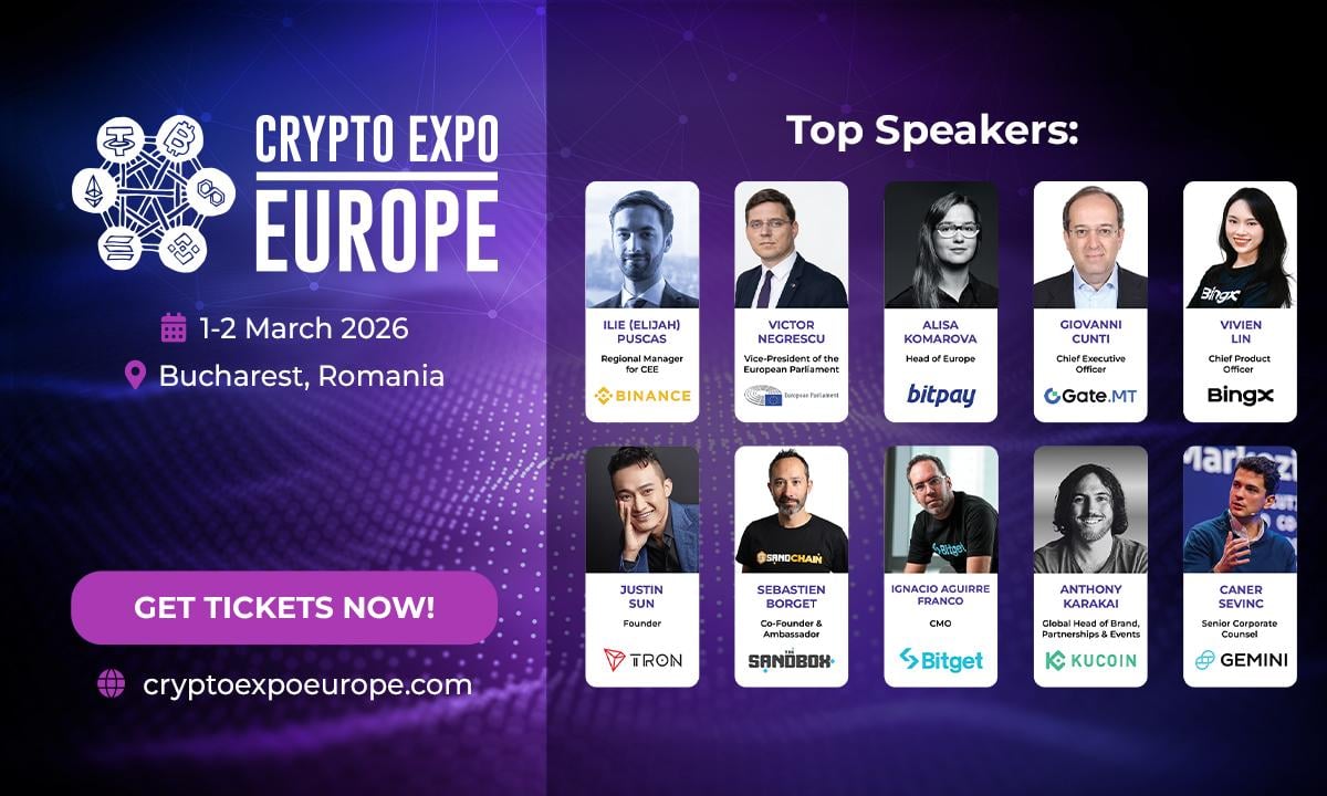 Crypto Expo Europe 2026 Names First Speakers for Bucharest